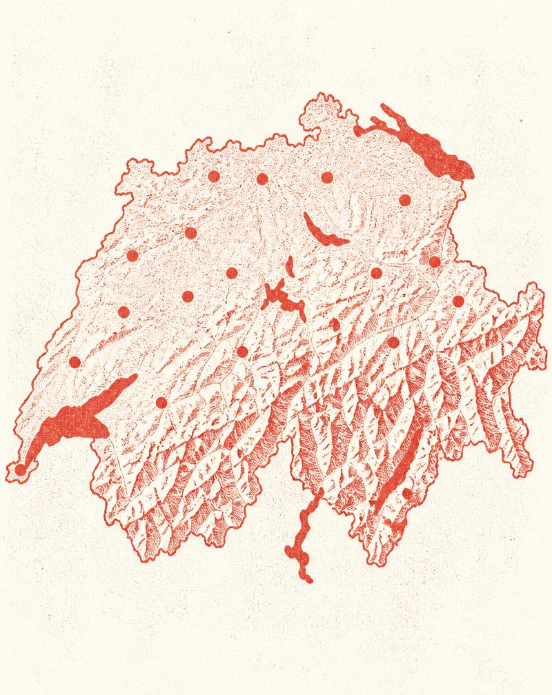 Switzerland map
